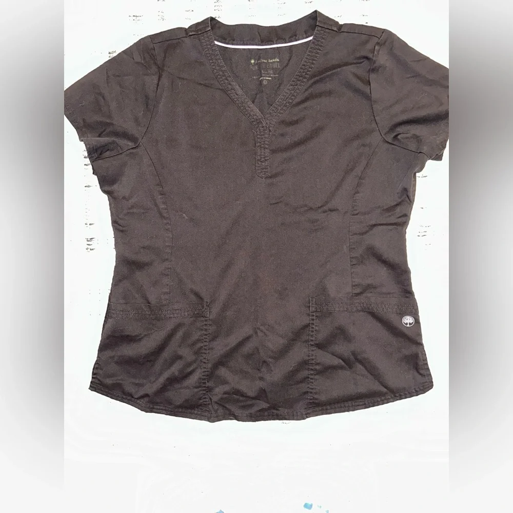 Healing Hands Purple Label Scrubs Womens Xlarge Black top